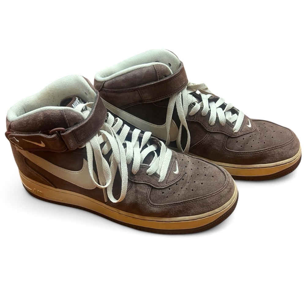Nike AIr Force 1 Mid ‘07 QS Chocolate Brown suede men’s size 11